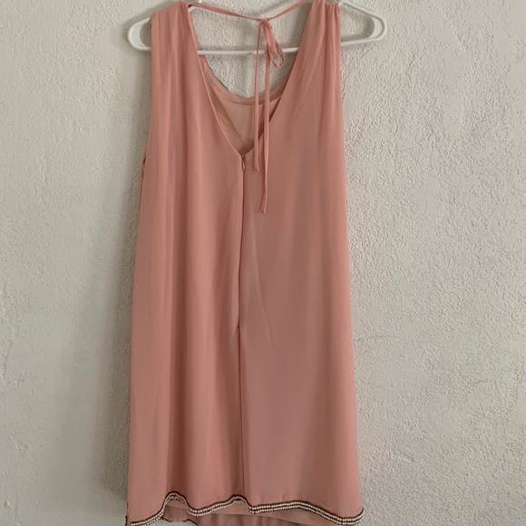Blush pink beaded Forever 21 dress - Picture 2 of 6